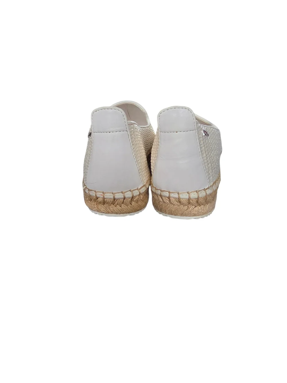 Dkny White Woven Slip-On Espadrilles